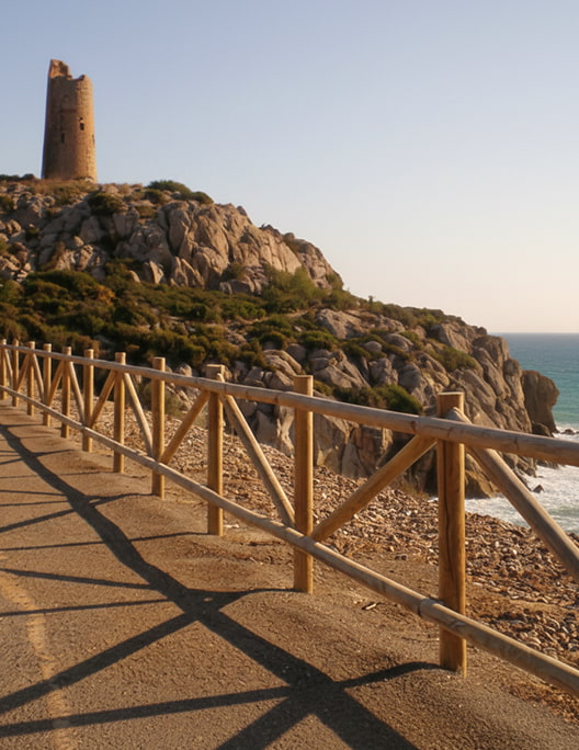 Route along the sea in the Benicasim area